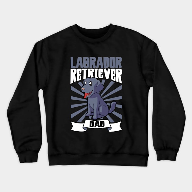 Labrador Retriever Dad - Labrador Retriever Crewneck Sweatshirt by Modern Medieval Design